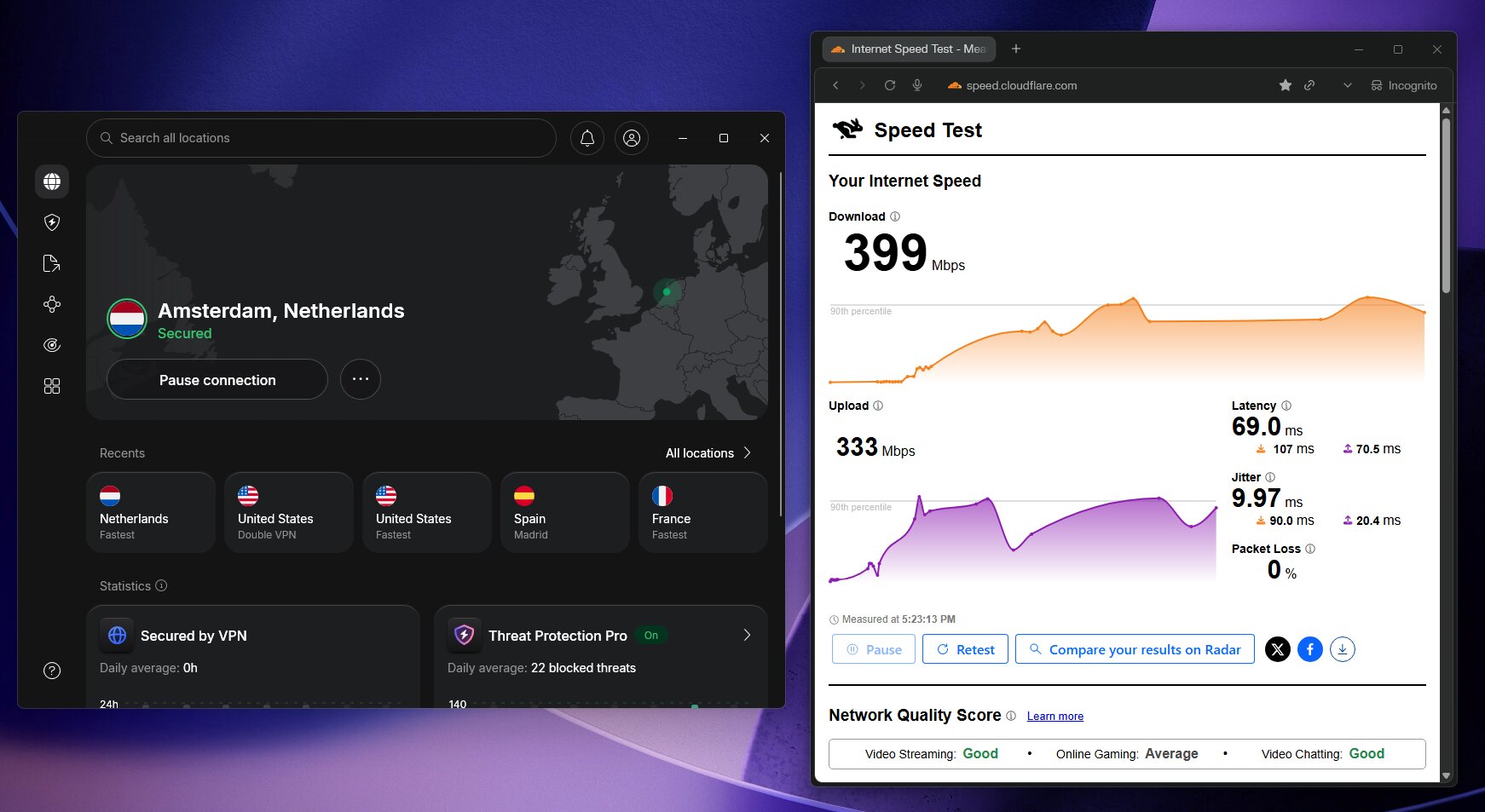 NordVPN Speedtest