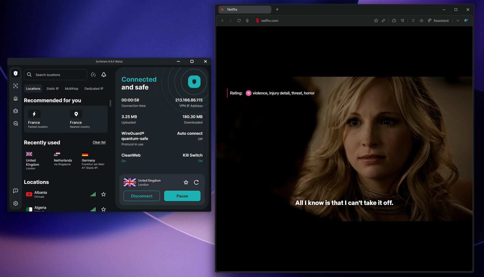 Streaming Netflix with Surfshark 