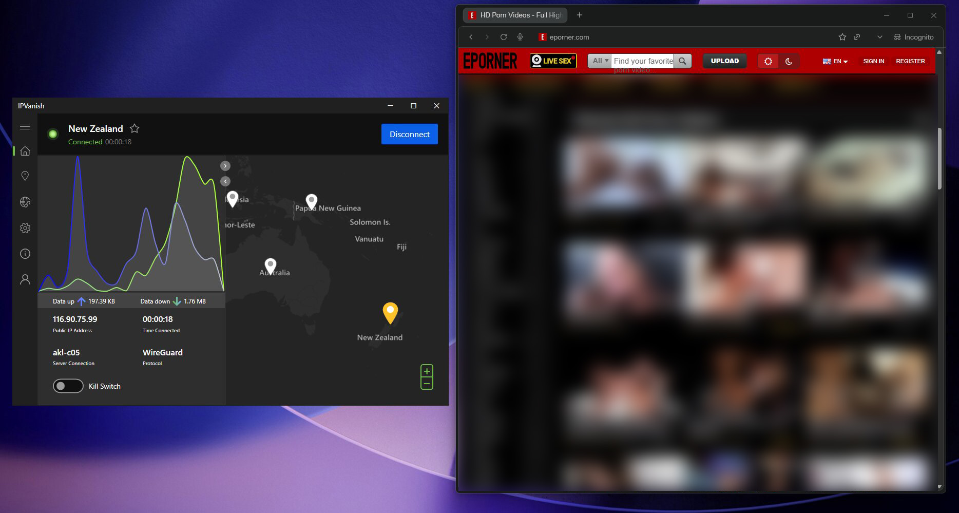 IPVanish How to Unblock ePorner in Australia