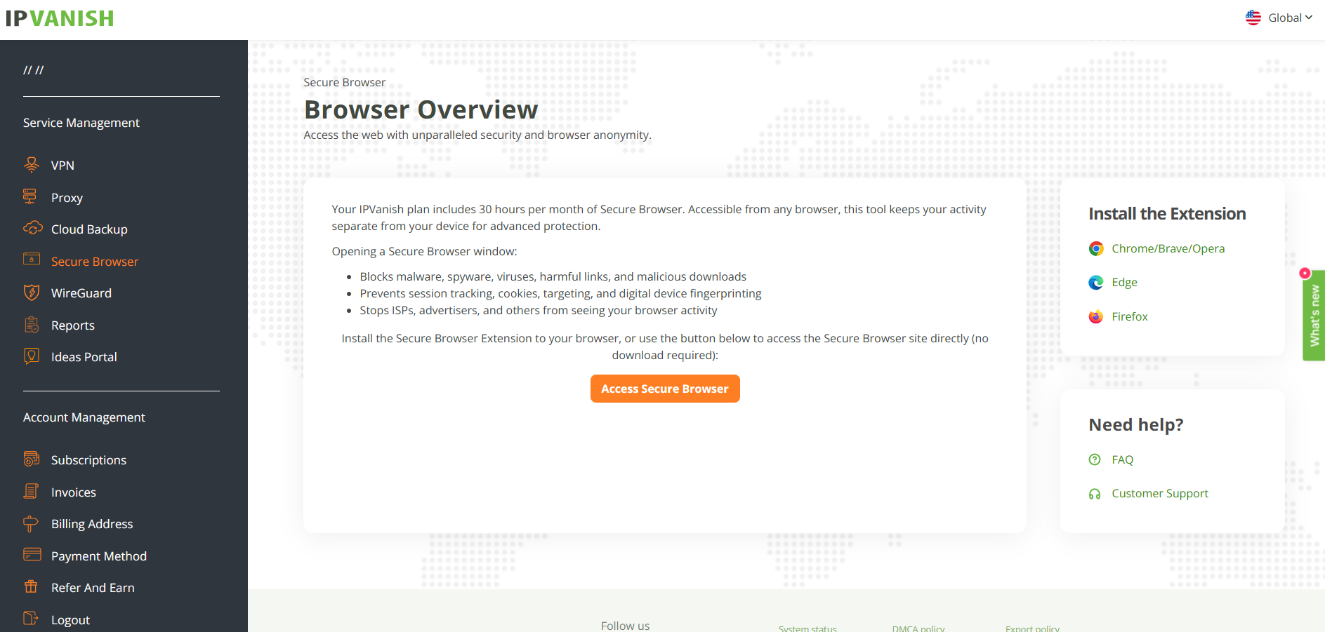 IPVanish Secure Browser 