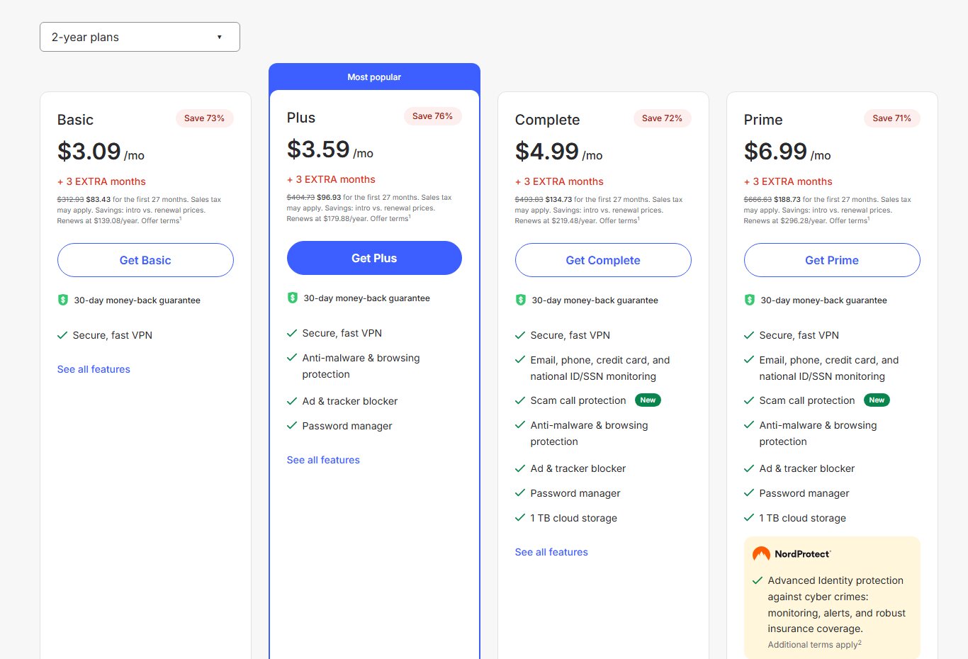 NordVPN pricing
