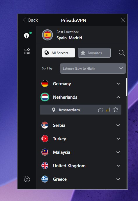 PrivadoVPN 2