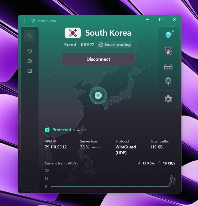 Proton VPN South Korea