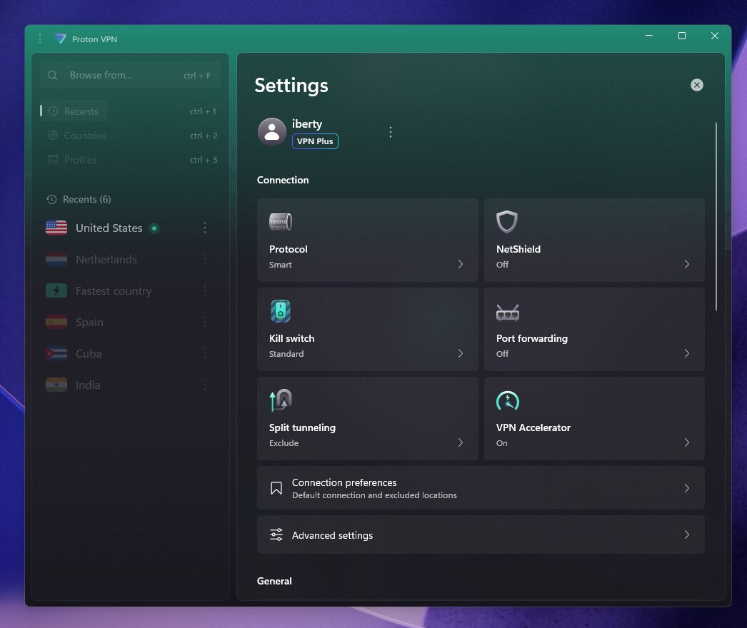 Proton VPN features