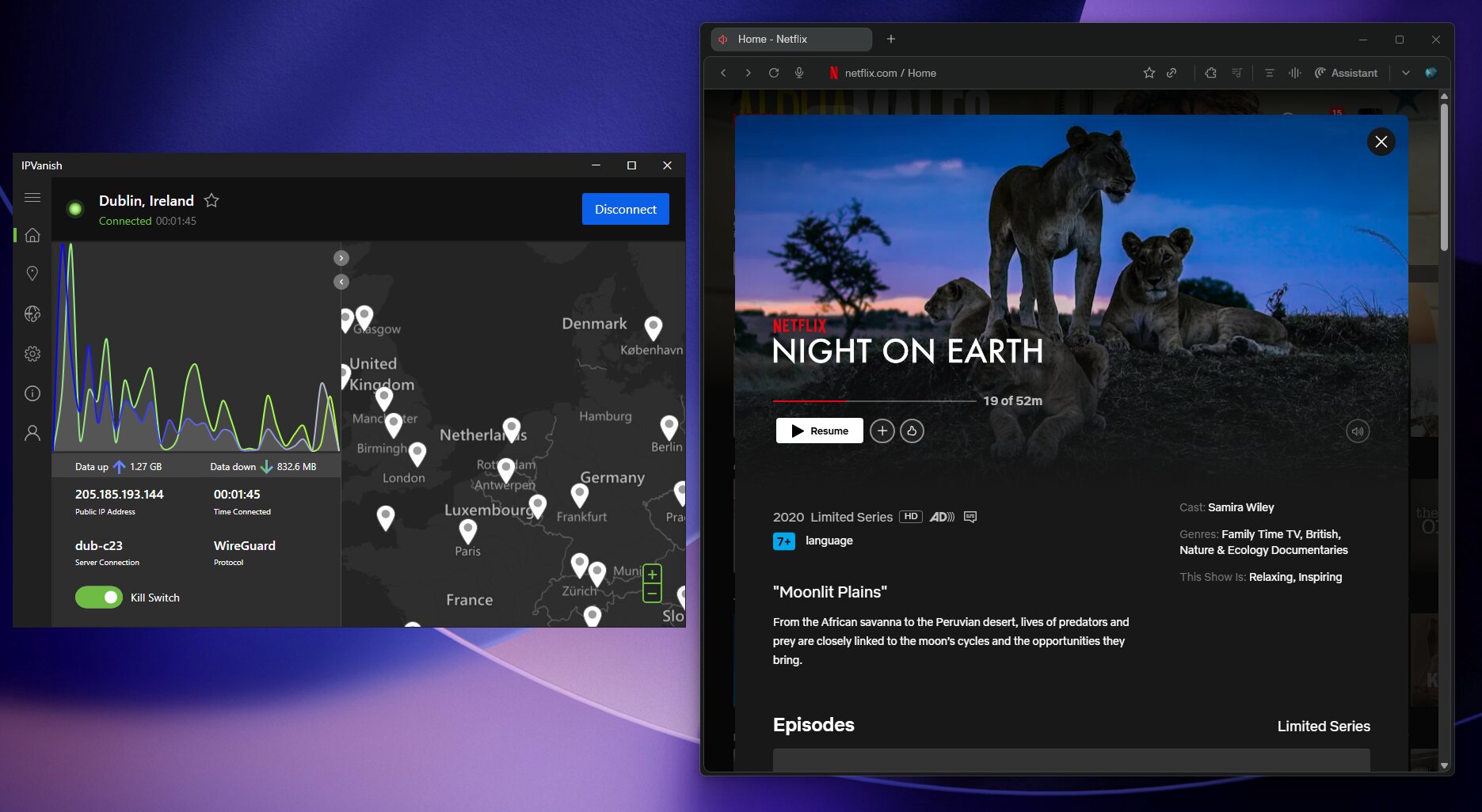 Streaming Netflix with IPVanish VPN 2