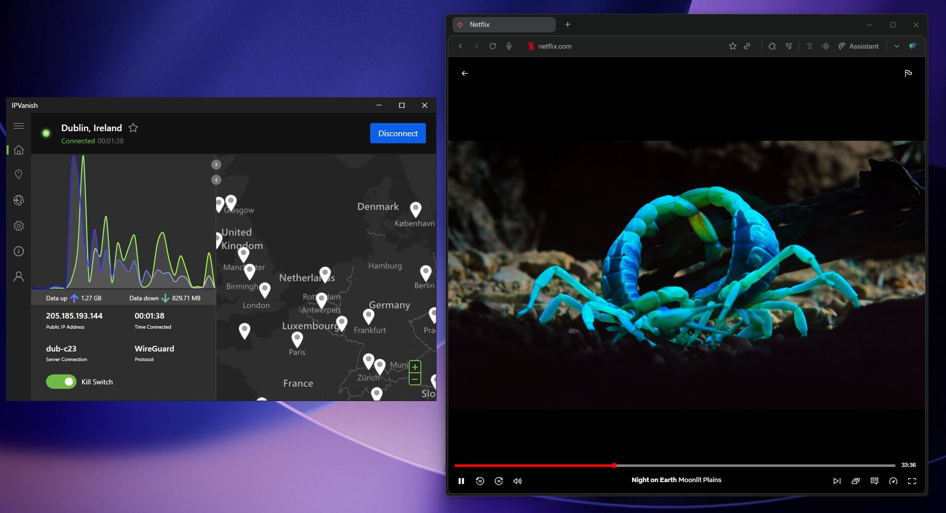 Streaming Netflix with IPVanish VPN