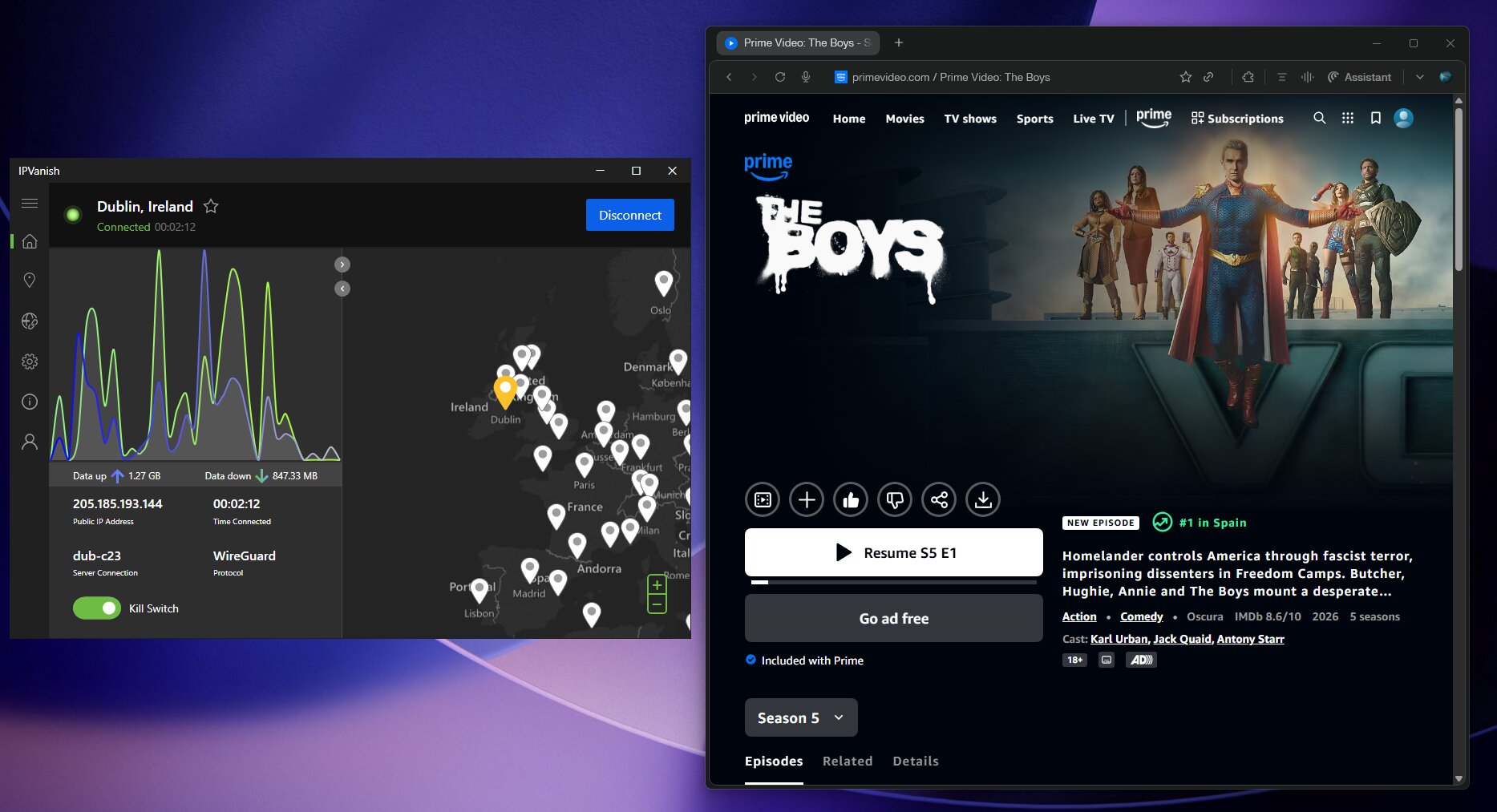 Streaming Prime Video with IPVanish VPN