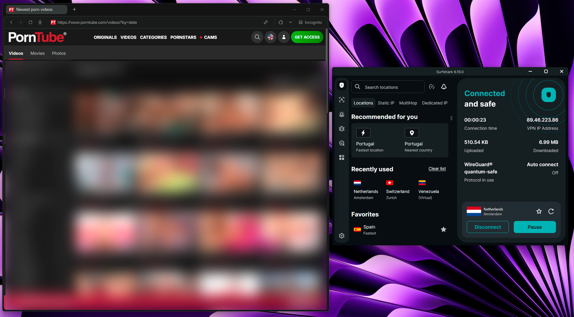 unblock RedTube with Surfshark
